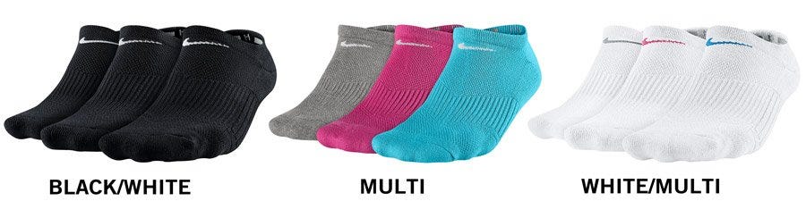 Nike Cotton Cushion No-Show 3Pack Nike Cotton Cushion No-Show 3Pack