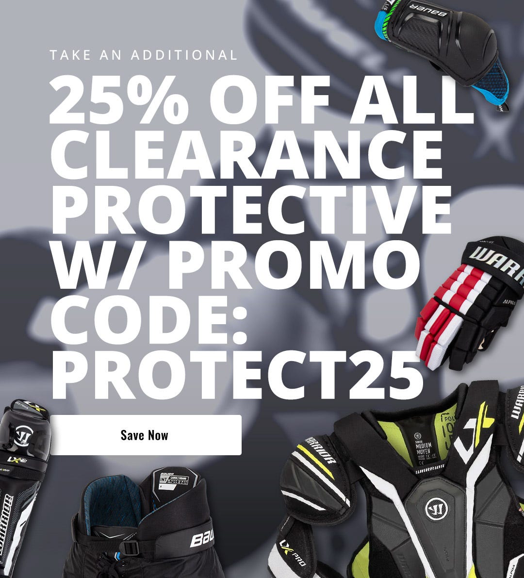 Take an additional 25% off all clearance protective with promo code PROTECT25