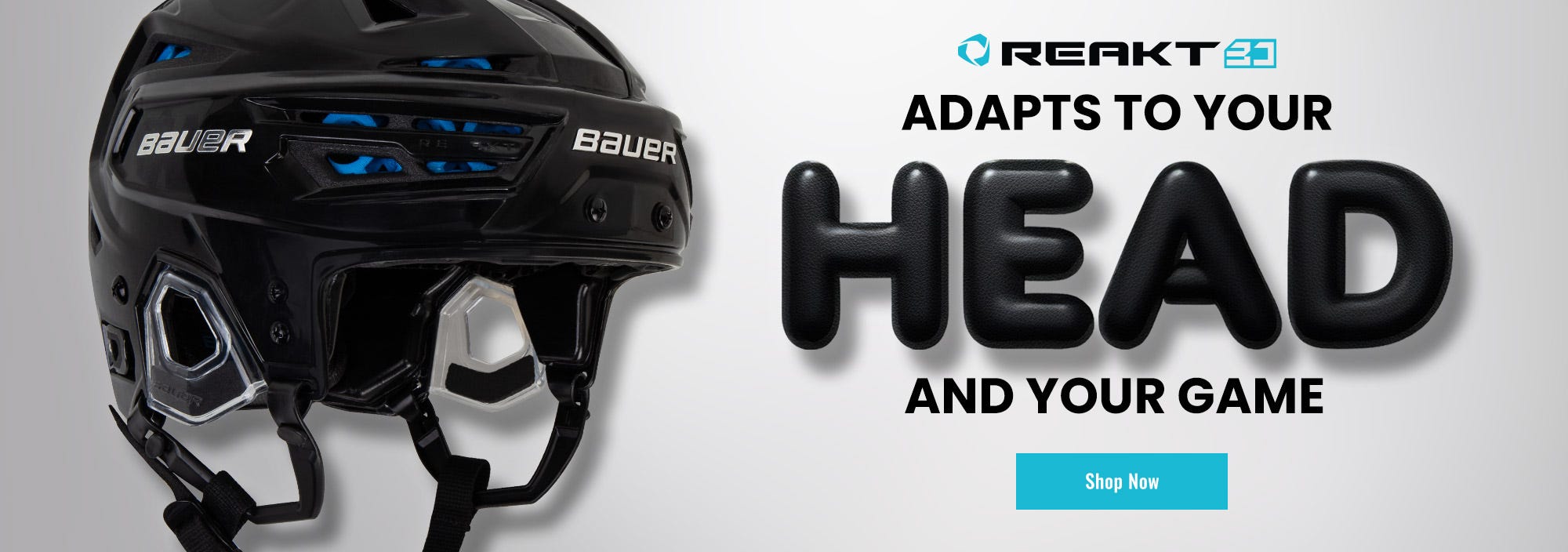Bauer Re-Akt 3D Hockey Helmet. Adapts to your head and your game.