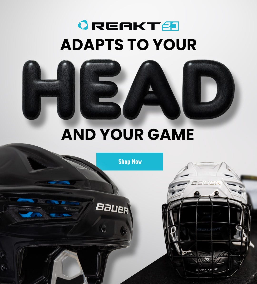 Bauer Re-Akt 3D Hockey Helmet. Adapts to your head and your game.
