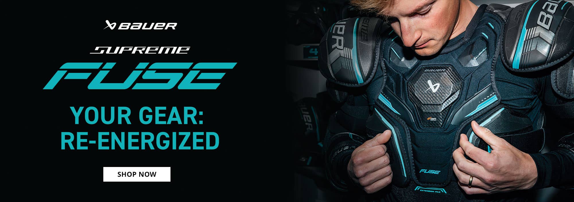Bauer Supreme Fuse Hockey Protective. Your gear: re-energized.