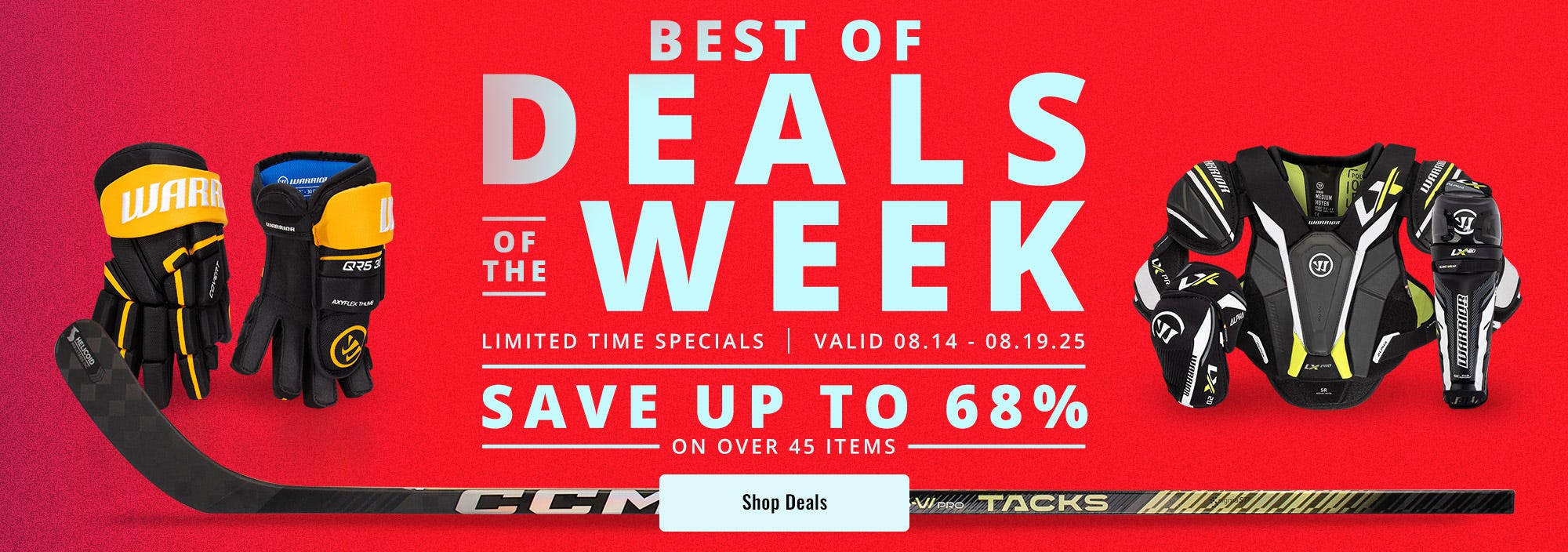 Best of Deals of the Week. Limited time specials valid 8/14 - 8/19/25. Save up to 68% on over 45 items.