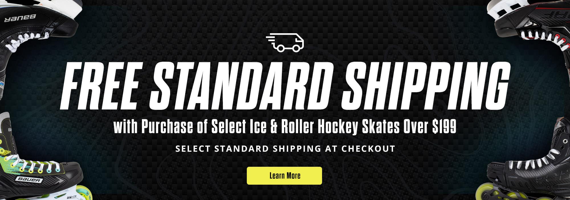 Free Standard Shipping with Purchase of Select Skates Over $199.00