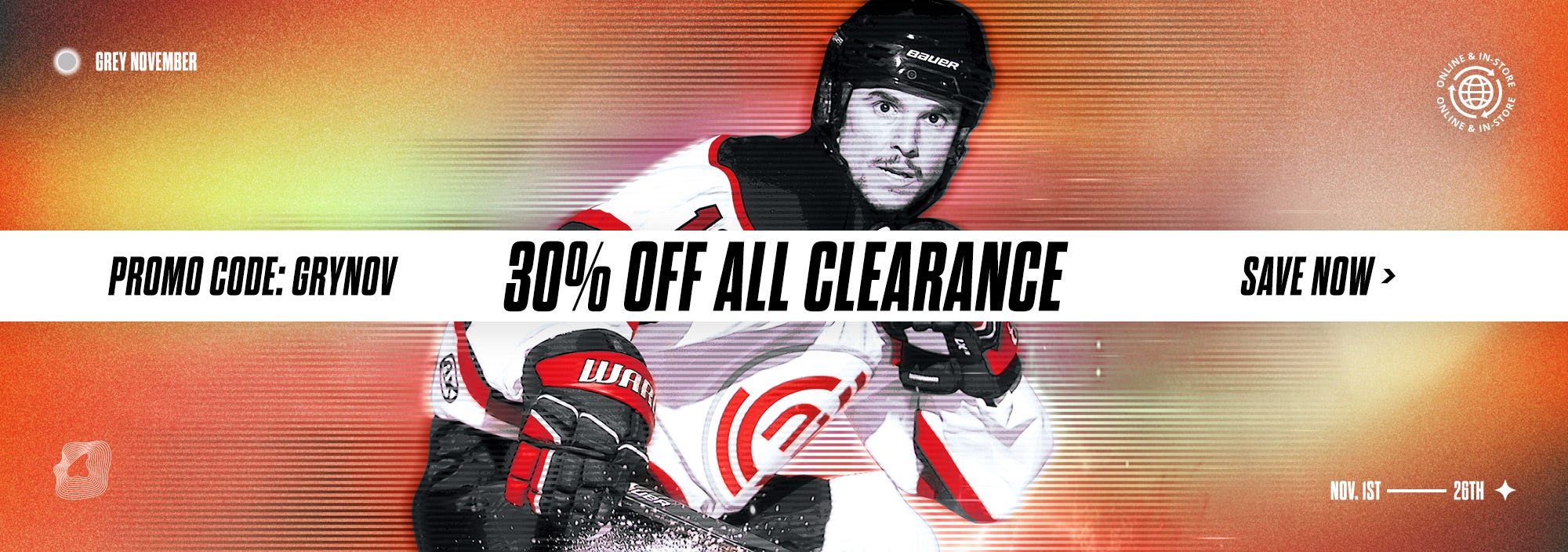 Grey November Sale. 30% off all clearance. Promo Code: GRYNOV. November 1st through 26th.