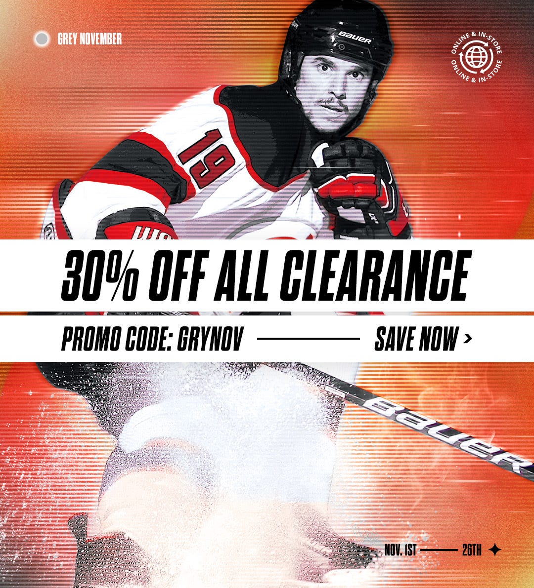Grey November Sale. 30% off all clearance. Promo Code: GRYNOV. November 1st through 26th.