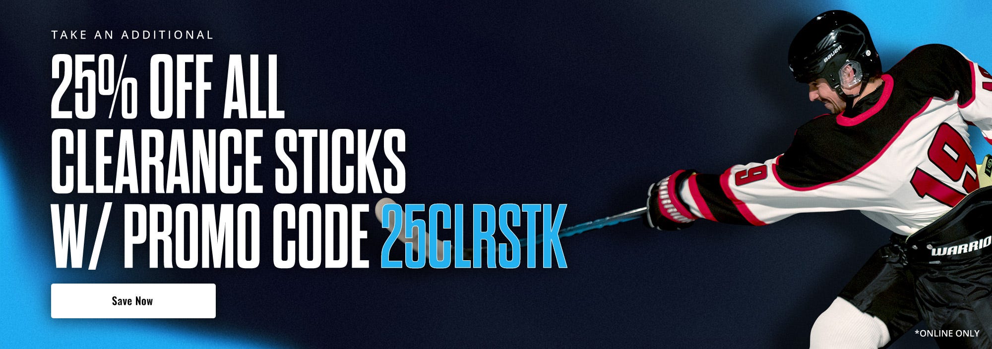 Take an additional 25% off all clearance sticks with promo code 25CLRSTK