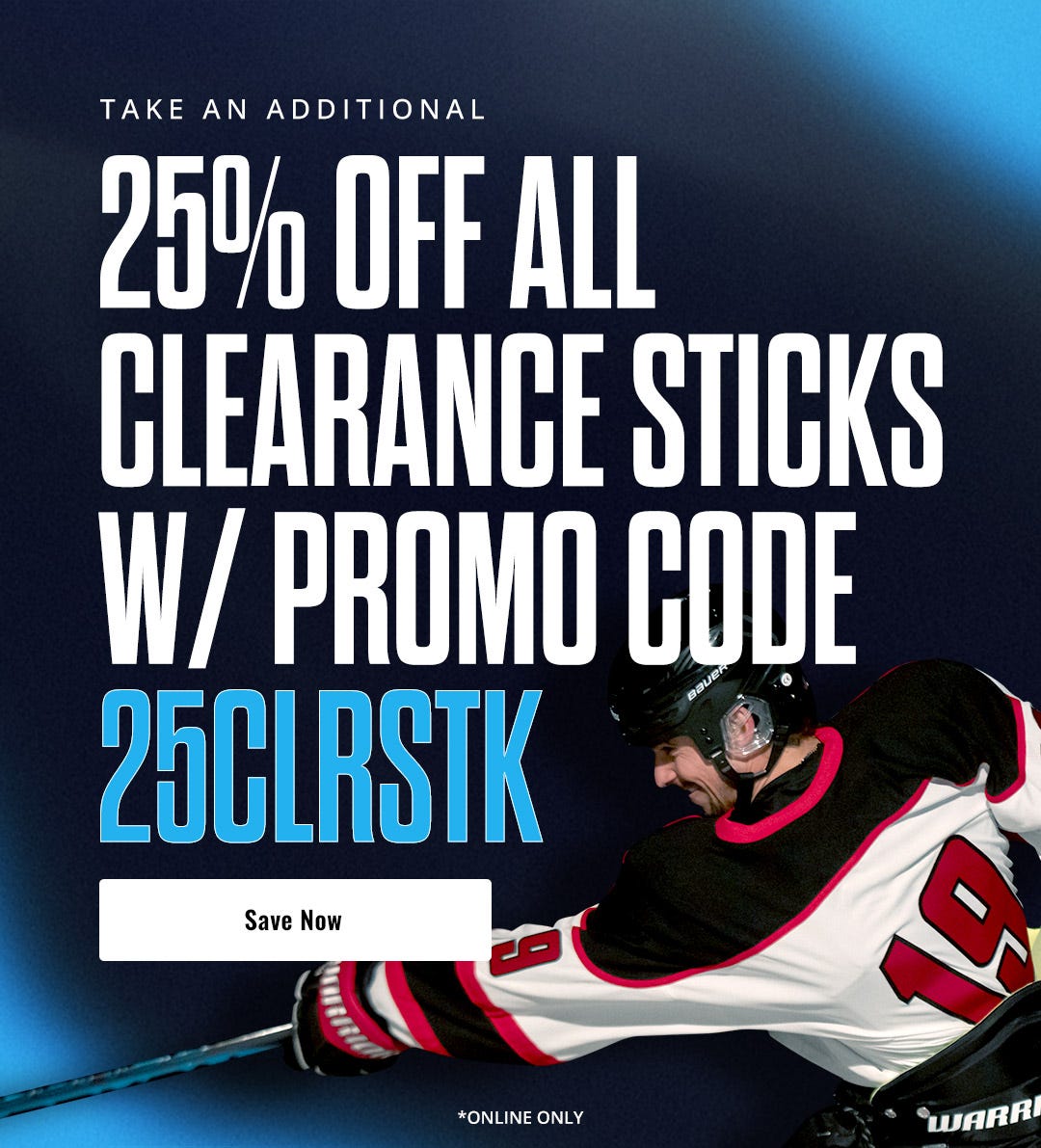 Take an additional 25% off all clearance sticks with promo code 25CLRSTK