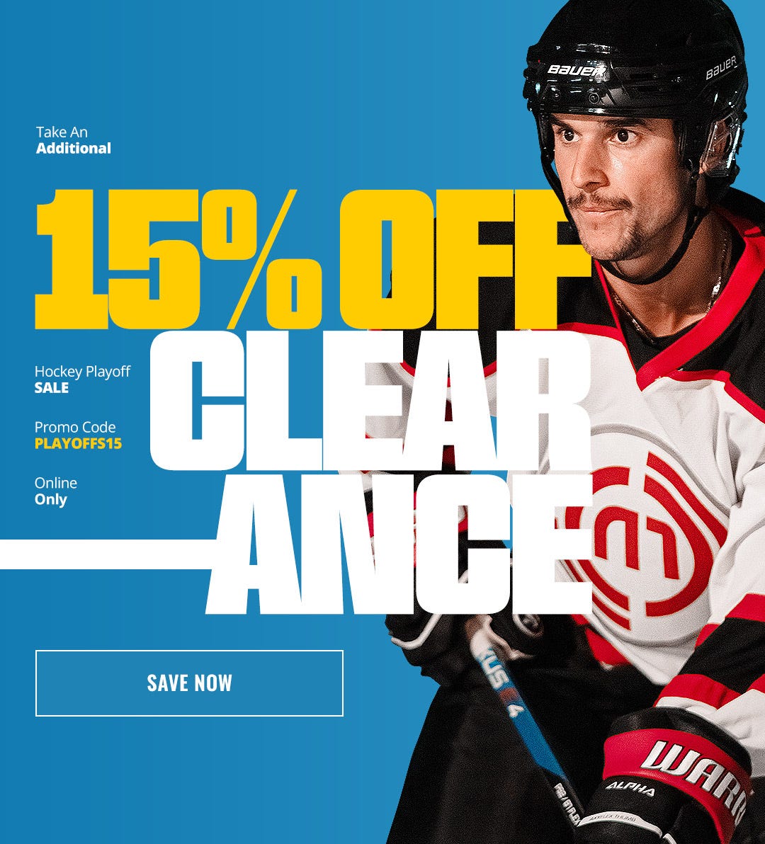 Hockey Playoff Sale: Take an additional 15% off clearance