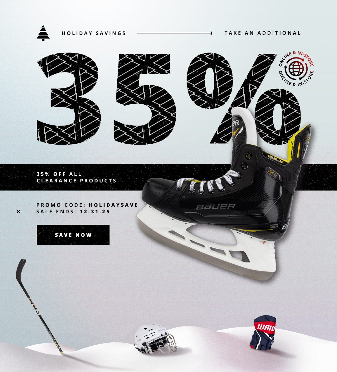 Holiday Savings: Take an additional 35% off all clearance products with promo code HOLIDAYSAVE. Sale ends 12/31/25.