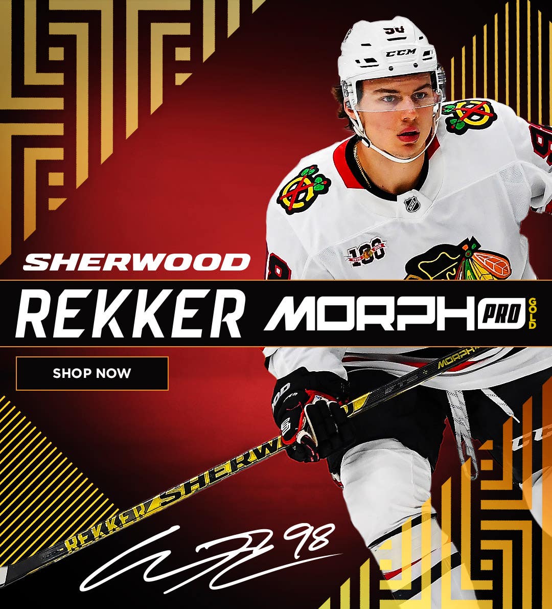 Sherwood Rekker Morph Pro Gold Hockey Sticks
