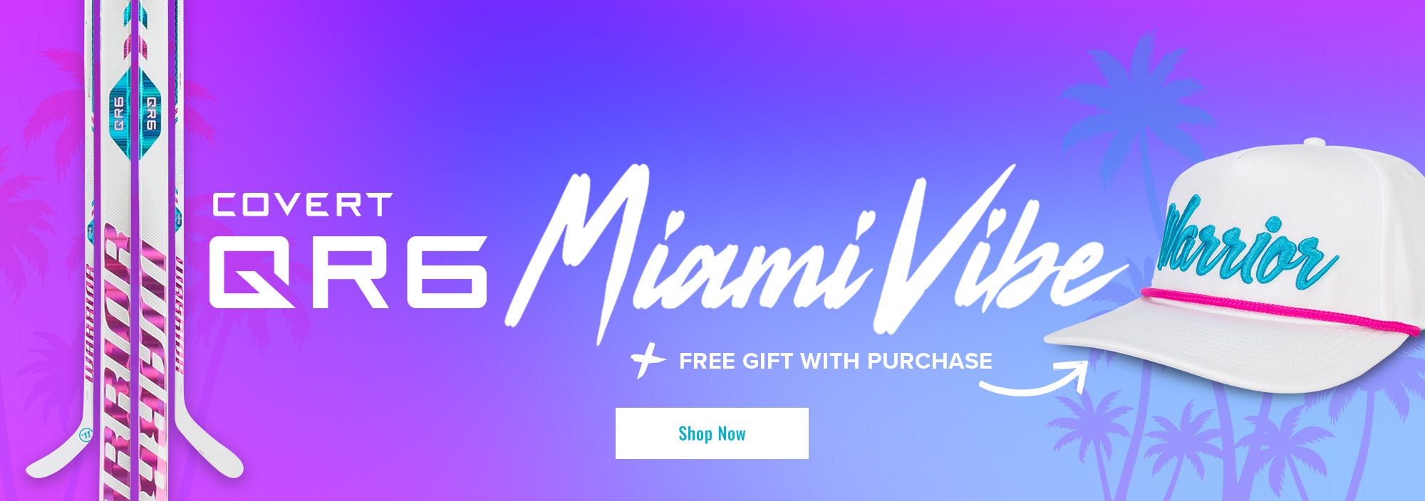 Warrior Covert QR6 Miami Vibe stick, plus free gift with purchase