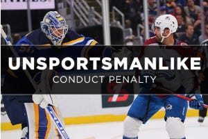 unsportsmanlike conduct penalty hockey 