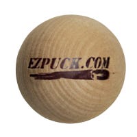 "EZ Puck Swedish Training Ball in Wood"