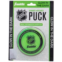 "Franklin in the Dark Street Hockey Puck in Glow"