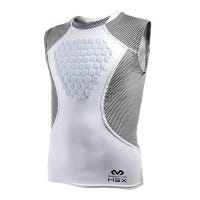 "McDavid Hex Sternum Youth Sleeveless Shirt in White/Grey Size Small"