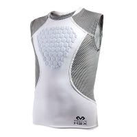 "McDavid Hex Sternum Youth Sleeveless Shirt in White/Grey Size Medium"