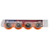 "Labeda Asphalt Hard 85A Roller Hockey Wheel - Orange - 4 Pack Size 68mm"