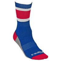Tour New York Rangers Team Celly Socks in Blue/Red/White Size Small/Medium