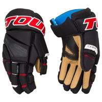 Tour Code 1 Senior Hockey Gloves | Nylon in Black/Red Size 15in