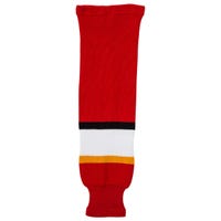 "Monkeysports Calgary Flames Knit Hockey Socks in Red Size Senior"