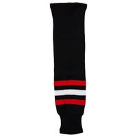 "Monkeysports Chicago hawks Knit Hockey Socks in Black Size Senior"