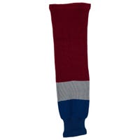 "Monkeysports Colorado Avalanche Knit Hockey Socks in Burgundy Size Senior"