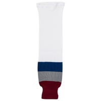 "Monkeysports Colorado Avalanche Knit Hockey Socks in White Size Junior"