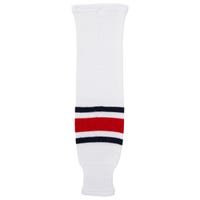 "Monkeysports Columbus Blue Jackets Knit Hockey Socks in White Size Junior"