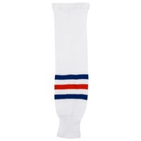 "Monkeysports Edmonton Oilers Knit Hockey Socks in White Size Senior"