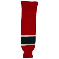 "Monkeysports Minnesota Wild Knit Hockey Socks in Red Size Junior"