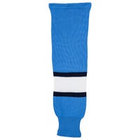 "Monkeysports Pittsburgh Penguins Knit Hockey Socks in Powder Blue Size Junior"