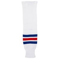 "Monkeysports New York Rangers Knit Hockey Socks in White Size Junior"