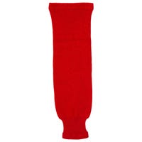 "Monkeysports Solid Color Knit Hockey Socks in Red Size Senior"