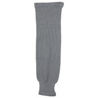 Monkeysports Solid Color Knit Hockey Socks in Grey Size Senior