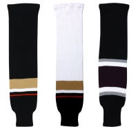 "Dogree Anaheim Ducks Knit Hockey Socks in White Size Intermediate"