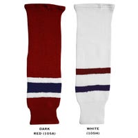 "CCM S100 Montreal Canadiens Knit Hockey Socks in White Size Youth"