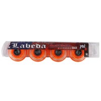 Labeda Millennium 76A Soft Roller Hockey Wheel - Orange - 4 Pack Size 72mm