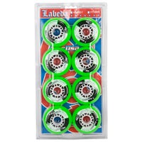Labeda Shooter 83A Roller Hockey Wheel - Green - 8 Pack Size 76mm