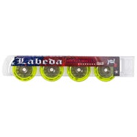 Labeda Union X-Soft 74A Roller Hockey Wheel - Yellow - 4 Pack Size 72mm