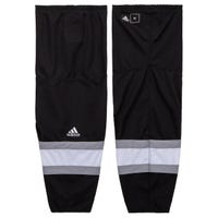 "Adidas Los Angeles Jr. Kings Mesh Hockey Socks in Home (Black/White) Size Youth Small/Medium"