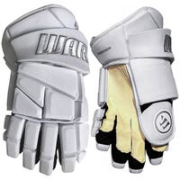 Warrior Alpha Pro Custom Hockey Gloves in White Size 14in