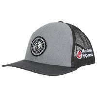 "Monkeysports Adult Trucker Hat in Black/Grey"