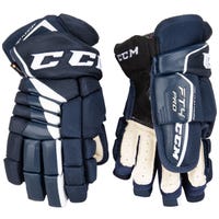 CCM Jetspeed FT4 Pro Senior Hockey Gloves in Navy/White Size 13in