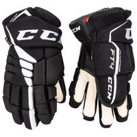 CCM Jetspeed FT4 Senior Hockey Gloves in Black/White Size 14in