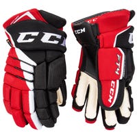 CCM Jetspeed FT4 Senior Hockey Gloves in Black/Red/White Size 13in