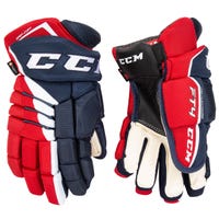 CCM Jetspeed FT4 Senior Hockey Gloves in Navy/Red/White Size 13in