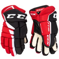 CCM Jetspeed FT485 Senior Hockey Gloves in Black/Red/White Size 13in