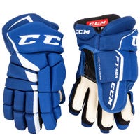 CCM Jetspeed FT485 Senior Hockey Gloves in Royal White Size 14in