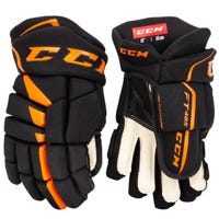 CCM Jetspeed FT485 Senior Hockey Gloves in Black/Orange Size 13in
