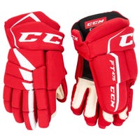 CCM Jetspeed FT475 Junior Hockey Gloves in Red/White Size 12in